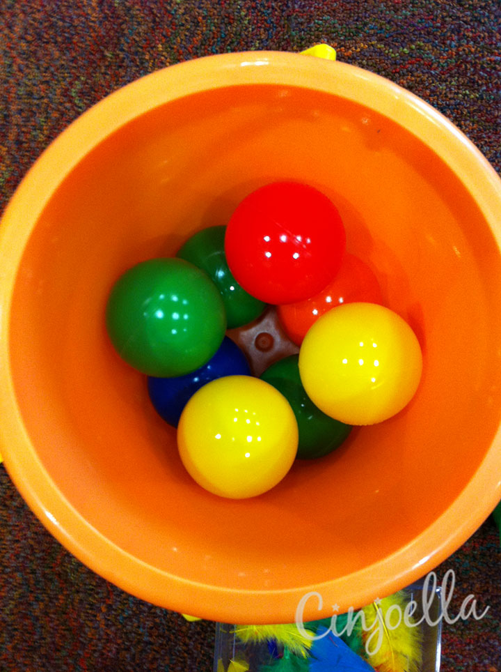 bucket of balls